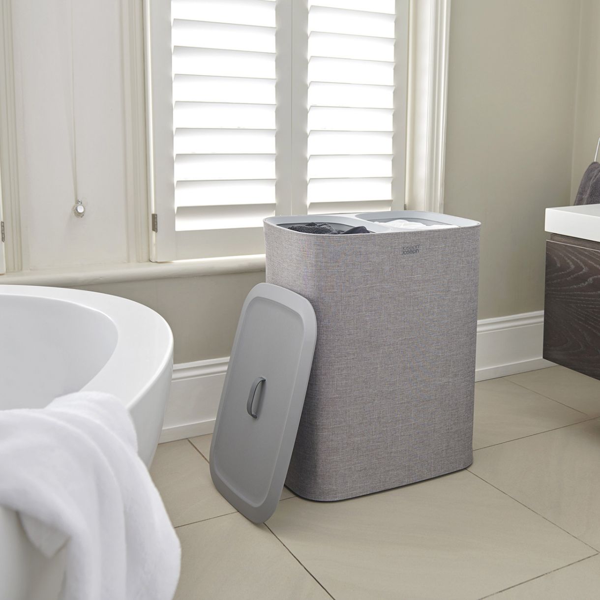 Кош за пране Tota 90л Цвят сиво