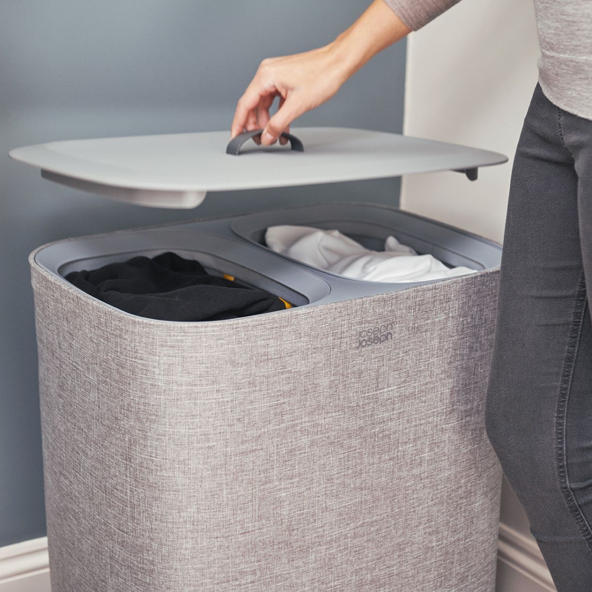 Кош за пране Tota 90л Цвят сиво