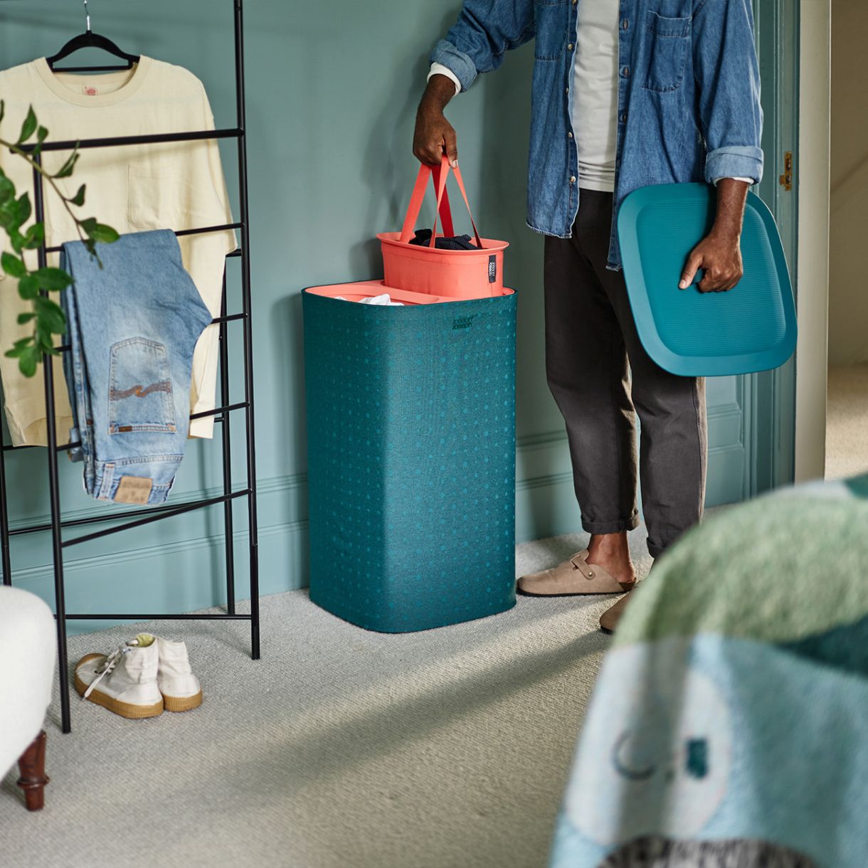 Кош за пране Tota 60л Цвят зелено