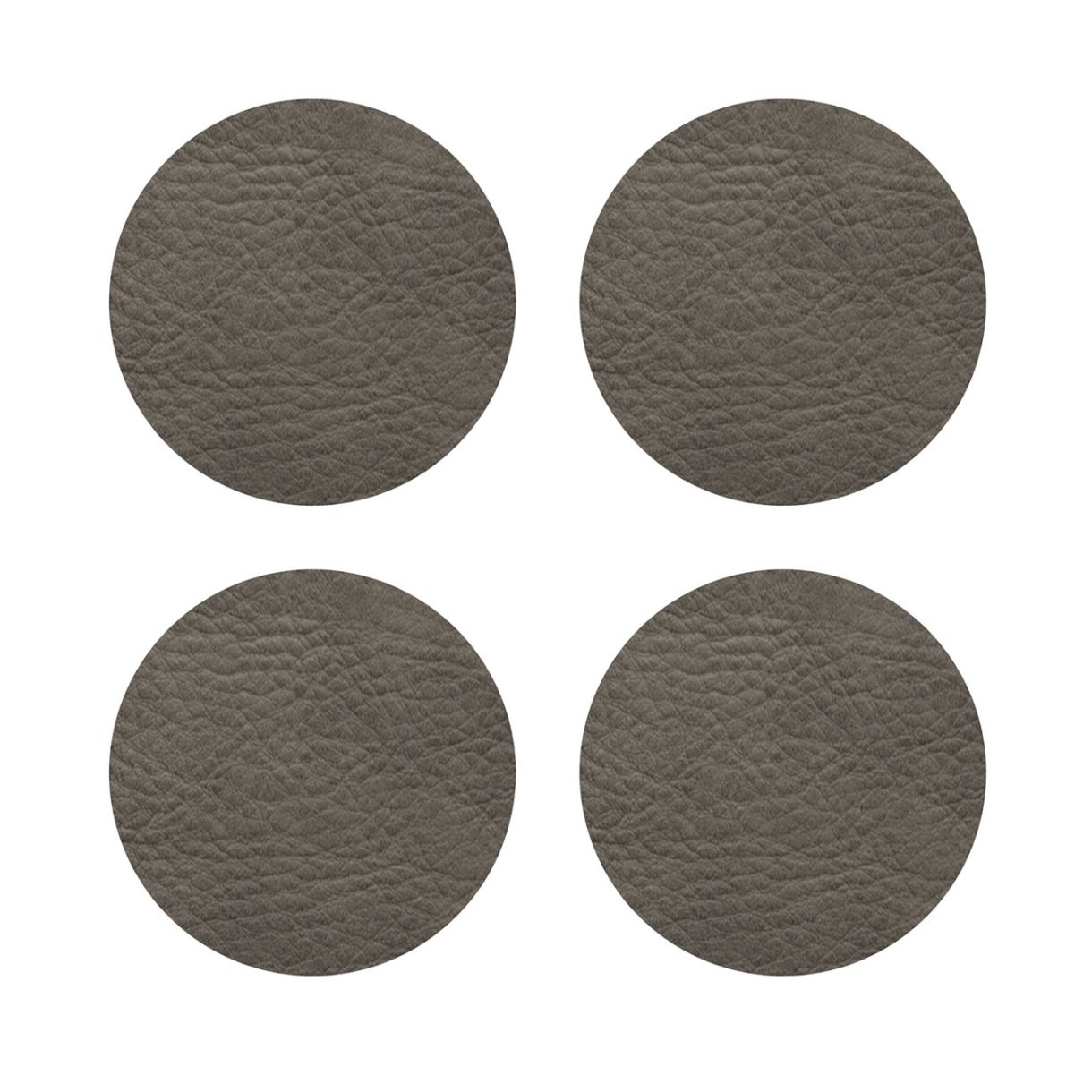 Кръгли подложки за чаши 4бр Цвят тъмно сиво