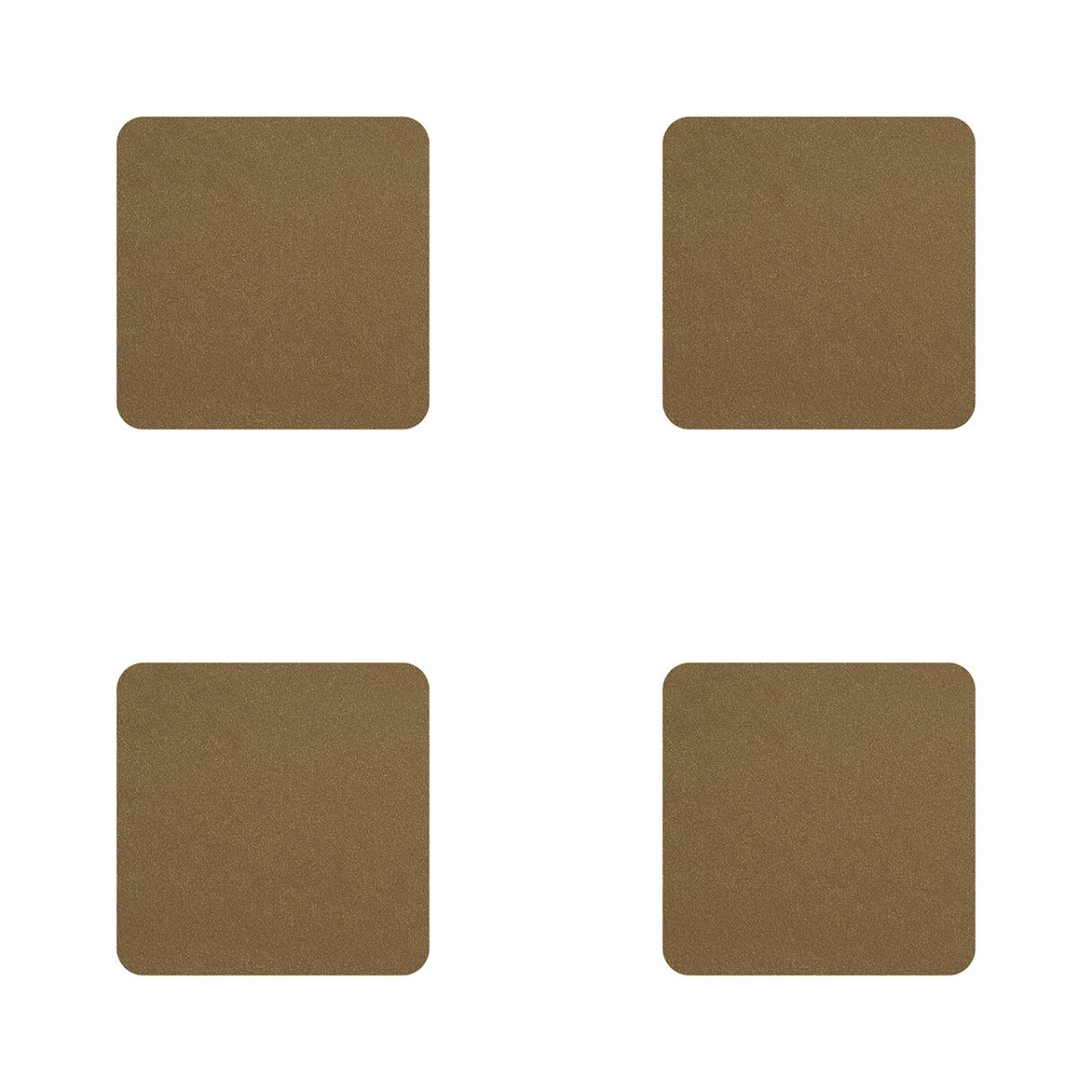 Квадратни подложки за чаши 4бр Цвят корк
