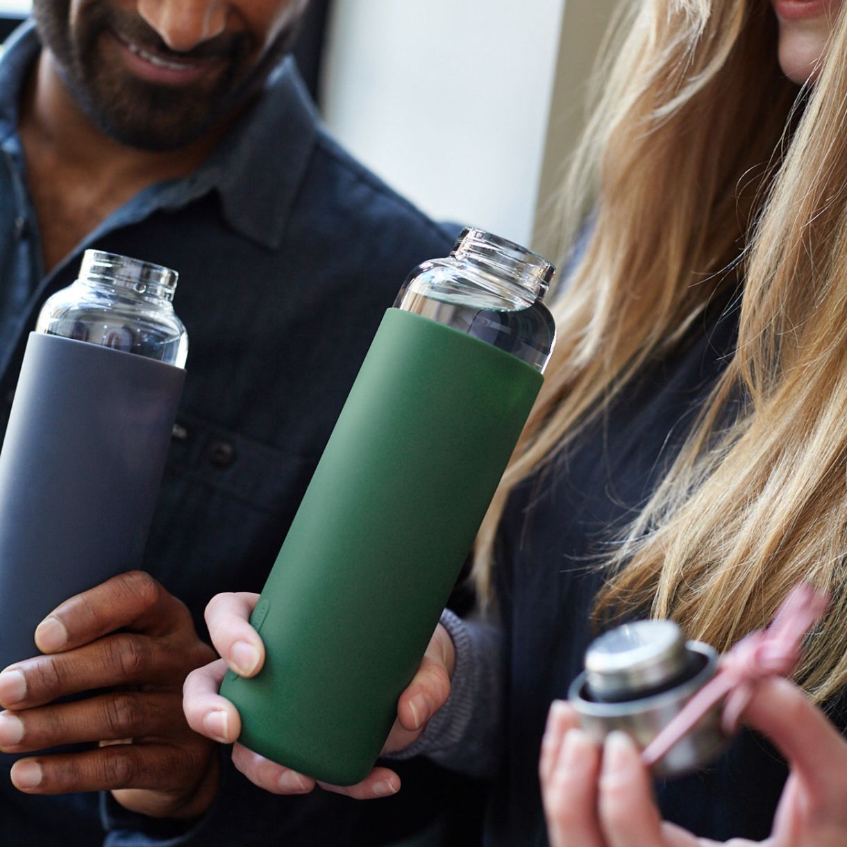 Γυάλινο μπουκάλι 0,600l χρώμα ελιάς