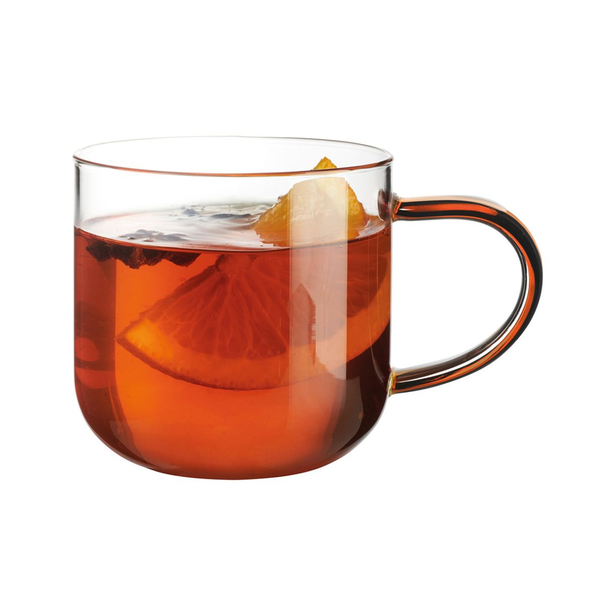 Glass cup Coppa 0.400ml Color brown