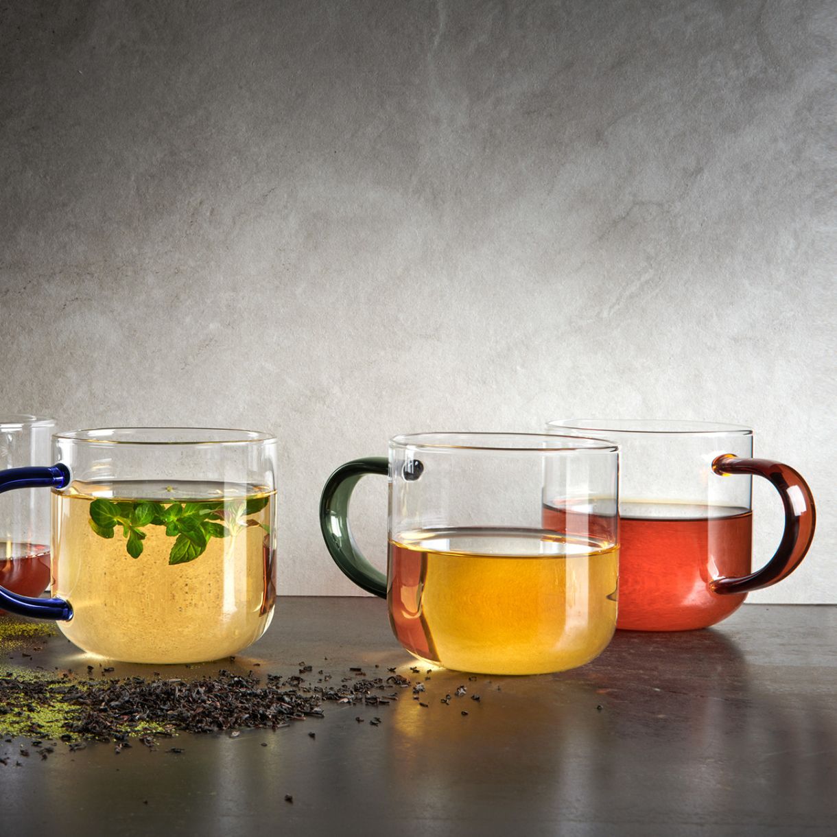 Glass cup Coppa 0.400ml Color brown