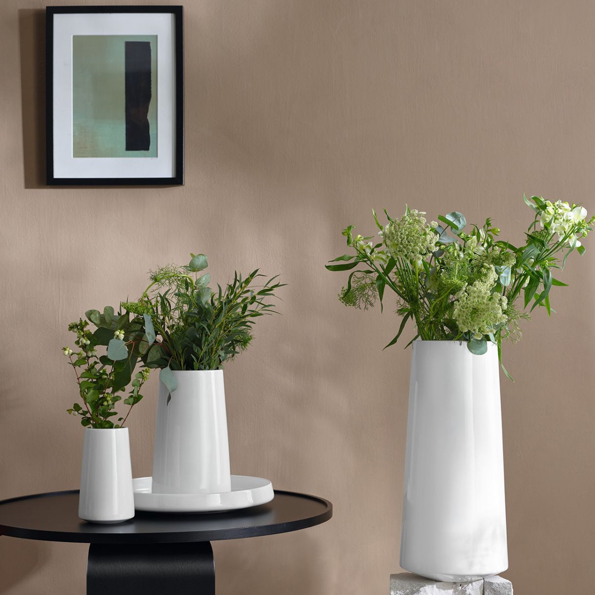 Vase Float 17cm Color white