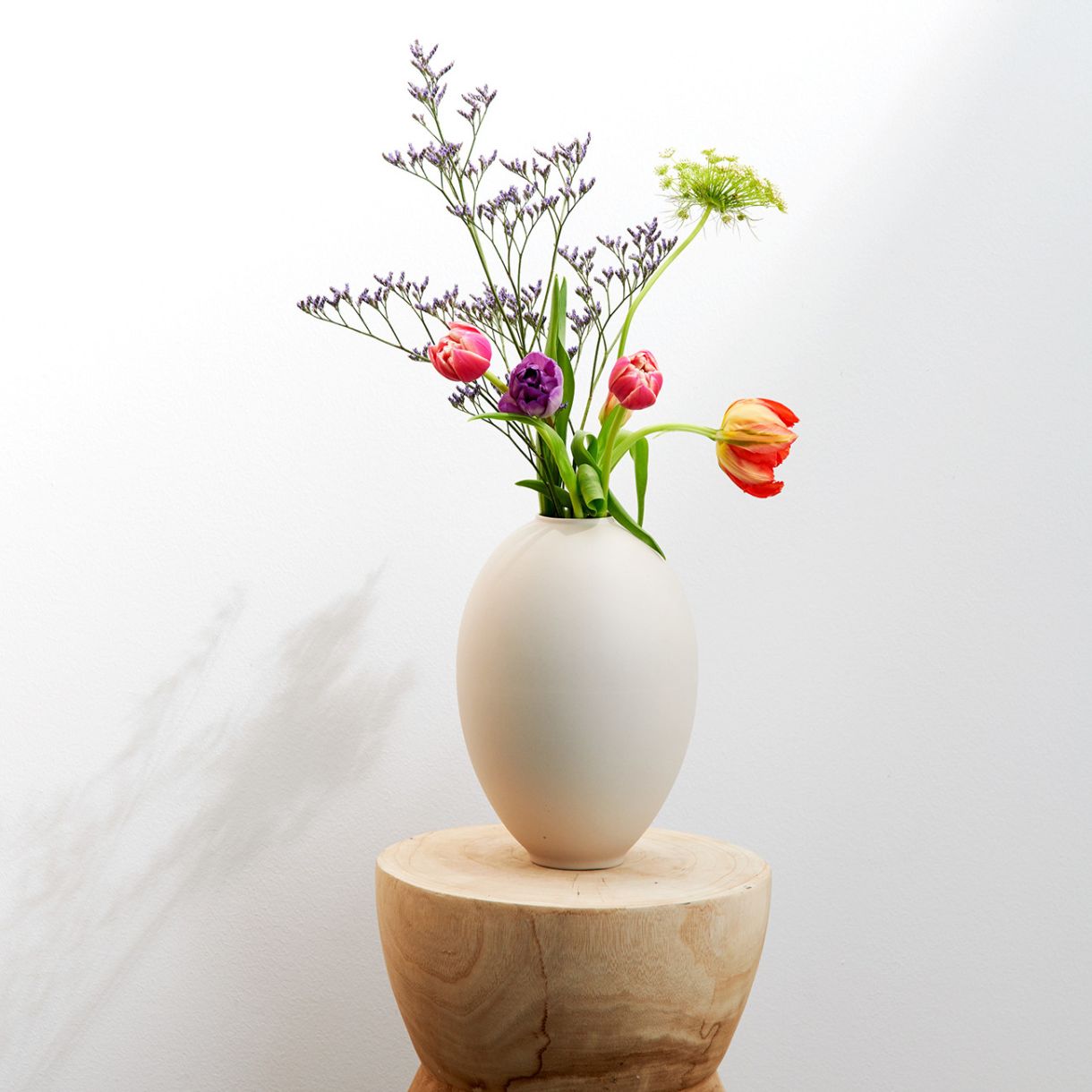 Βάζο Mara 25cm 17cm Χρώμα λευκό