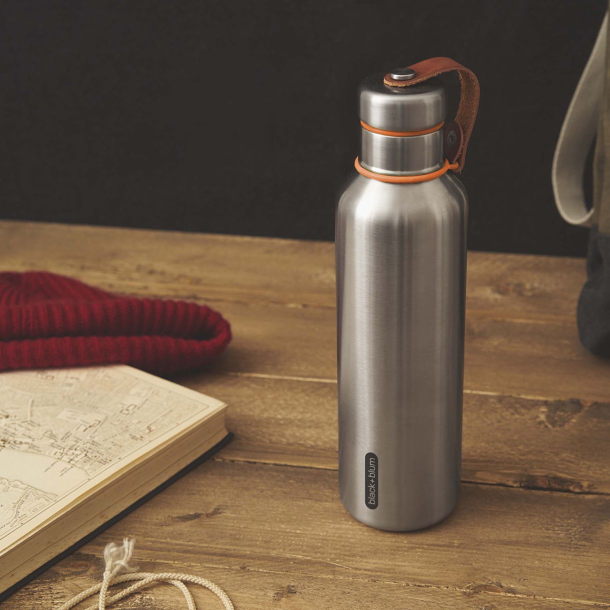 Χαλύβδινη φιάλη 0,750l Χρώμα πορτοκαλί