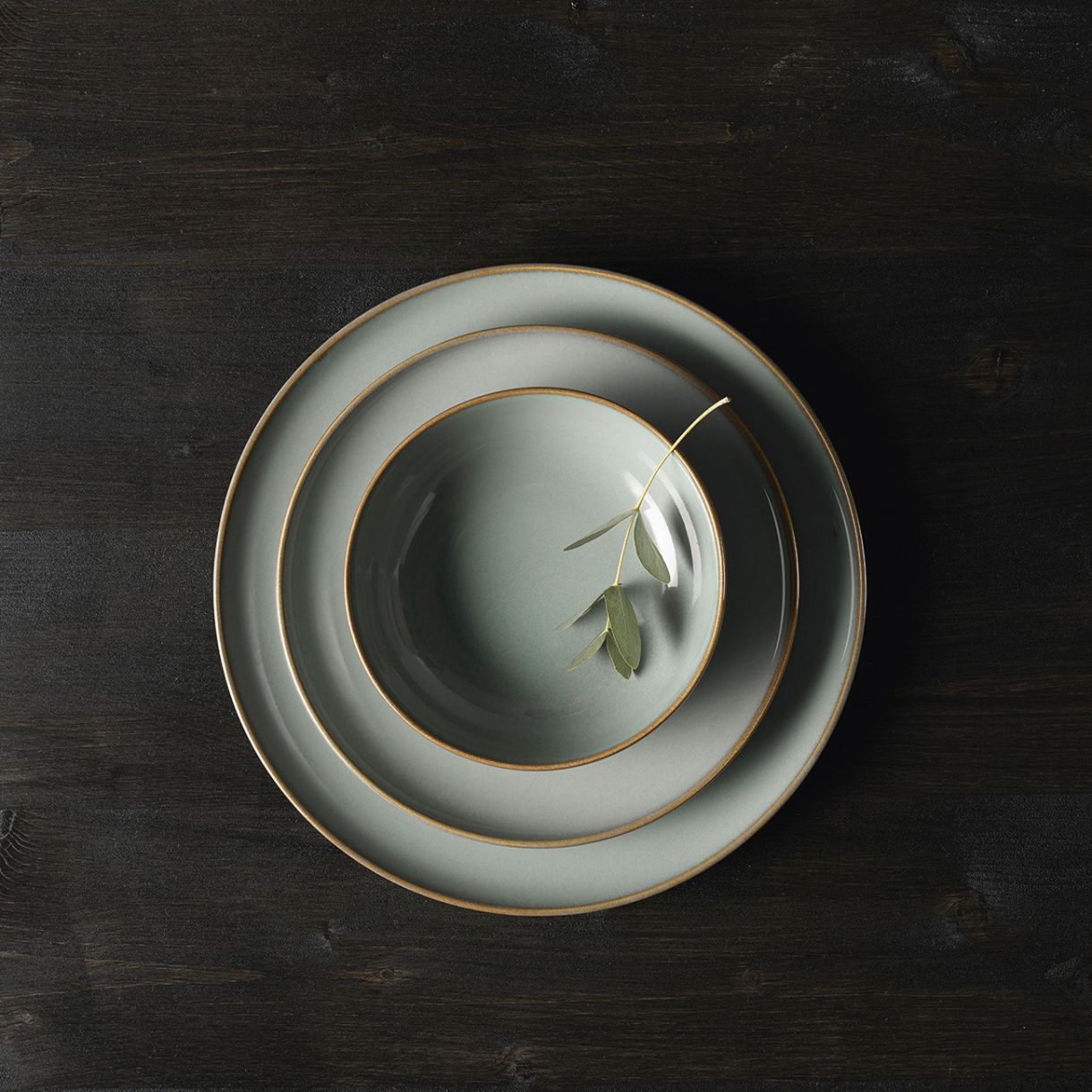 Saisons Plate 26.5cm Eucalyptus Color