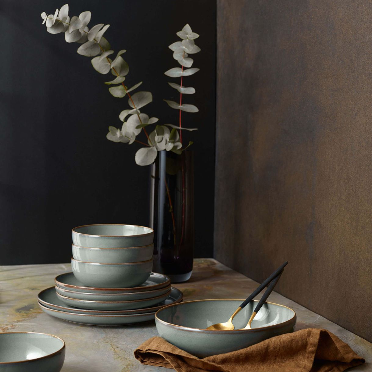 Saisons Plate 26.5cm Eucalyptus Color