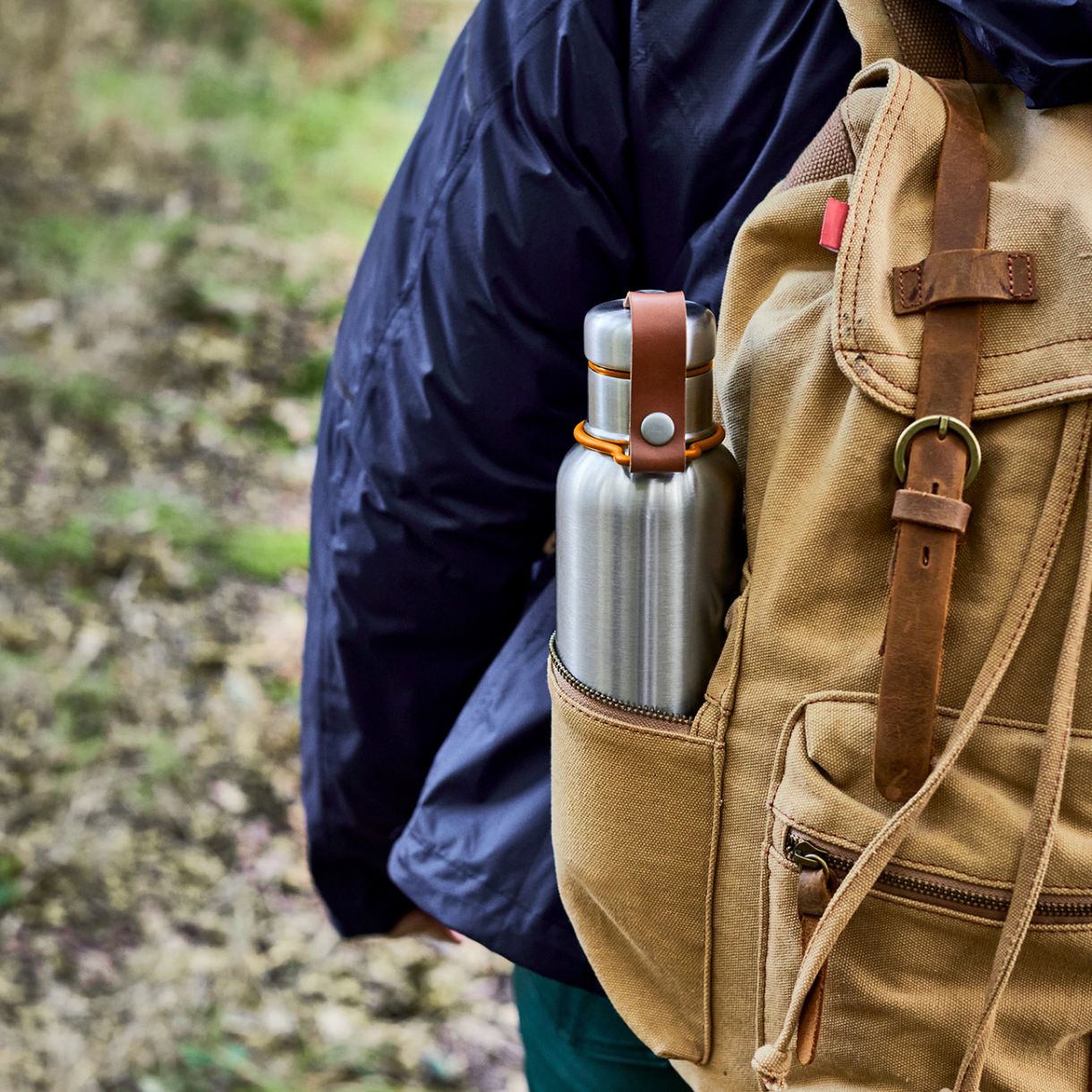 Χαλύβδινη φιάλη 0,750l Χρώμα πορτοκαλί