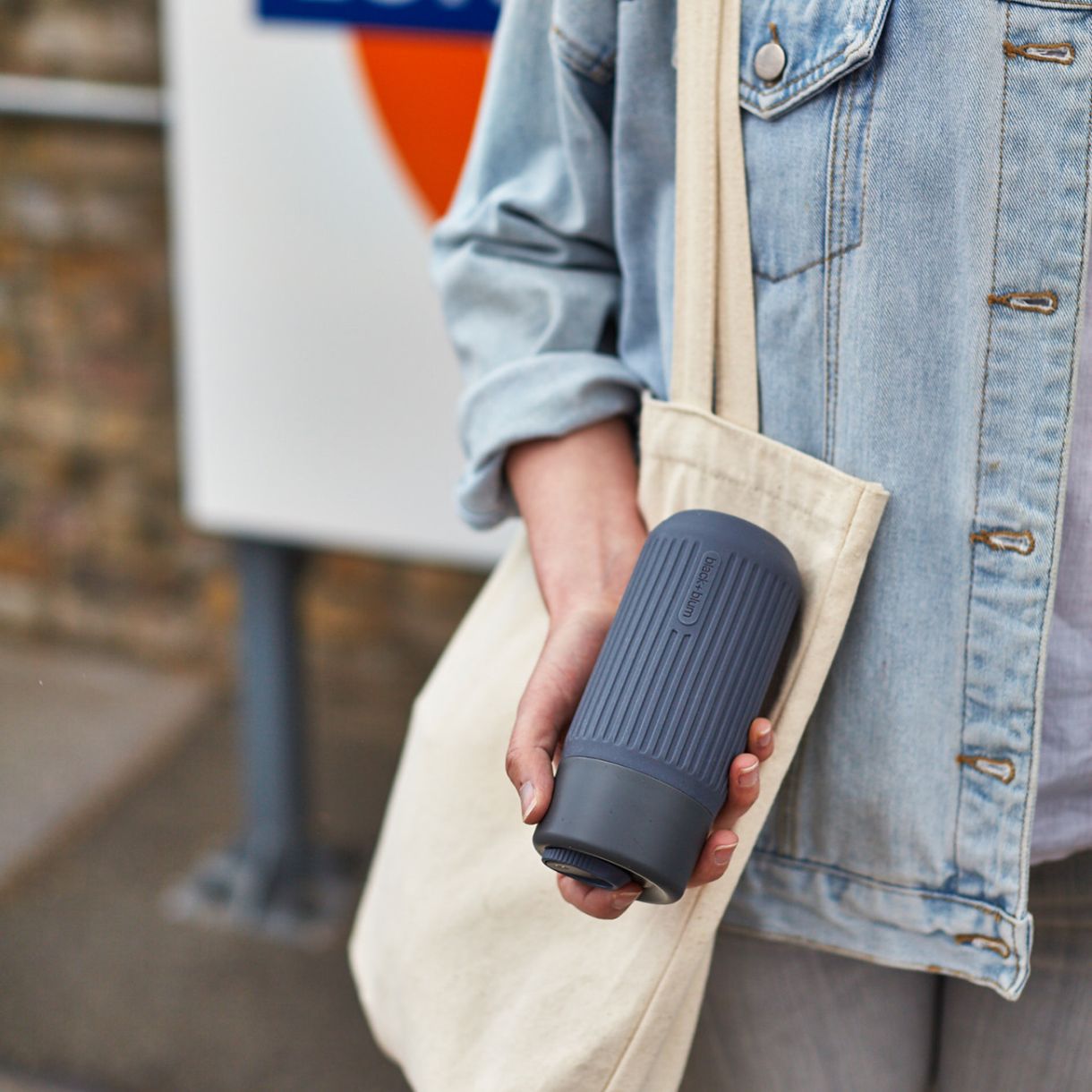 Γυάλινη κούπα ταξιδιού Χρώμα γκρι