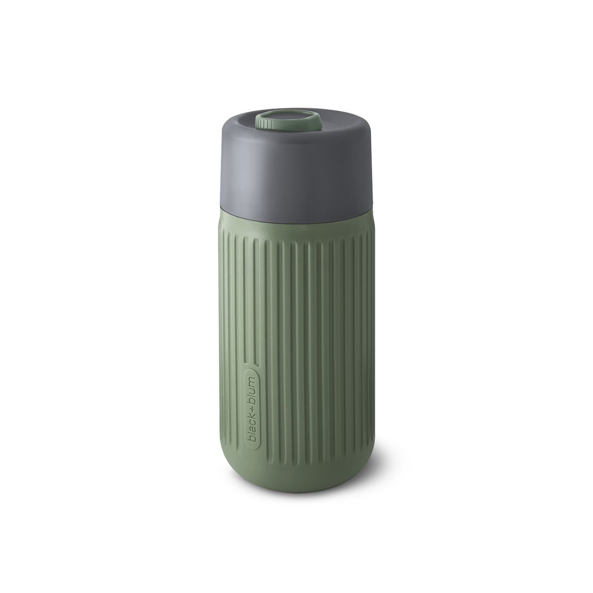Glass travel mug Olive color