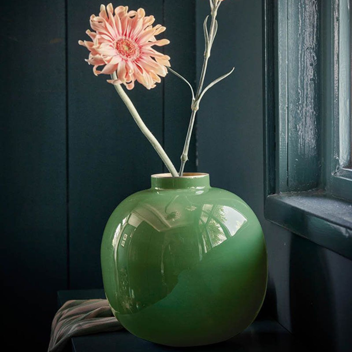 Vase 23cm Color green