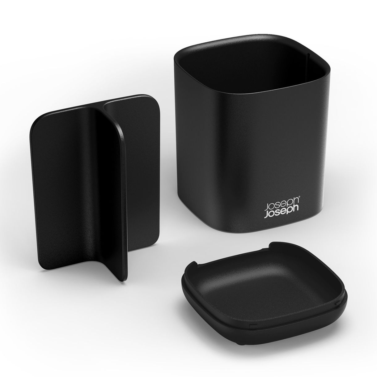 Поставка за четка за зъби EasyStore ™ 3 секции Цвят черно