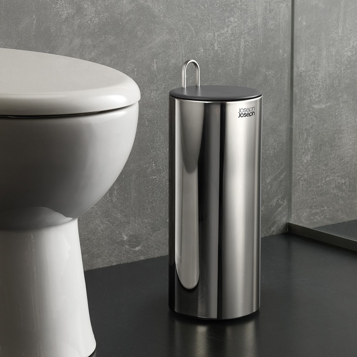 Поставка за резервна тоалетна хартия EasyStore™ Luxe Цвят стомана