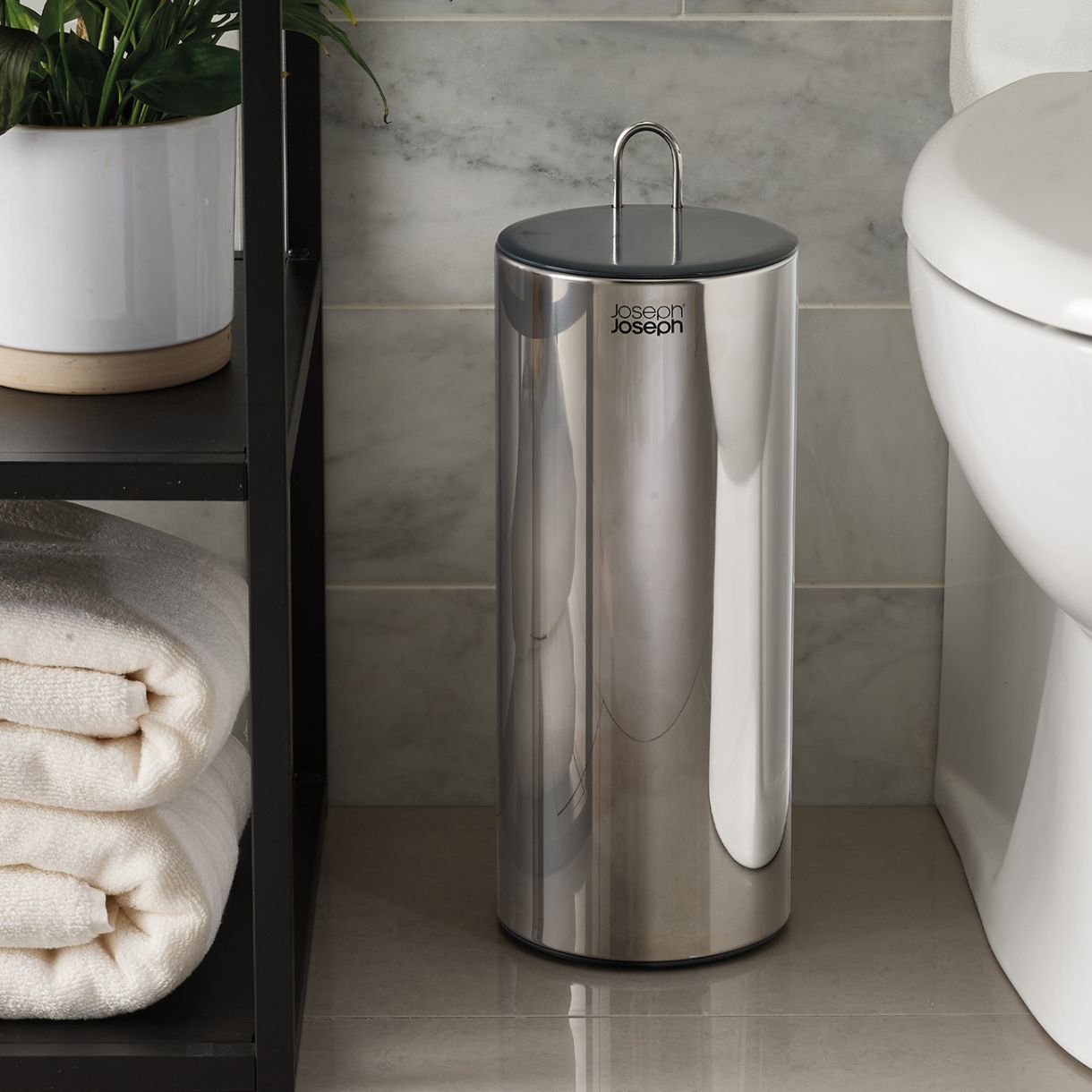 Поставка за резервна тоалетна хартия EasyStore™ Luxe Цвят стомана