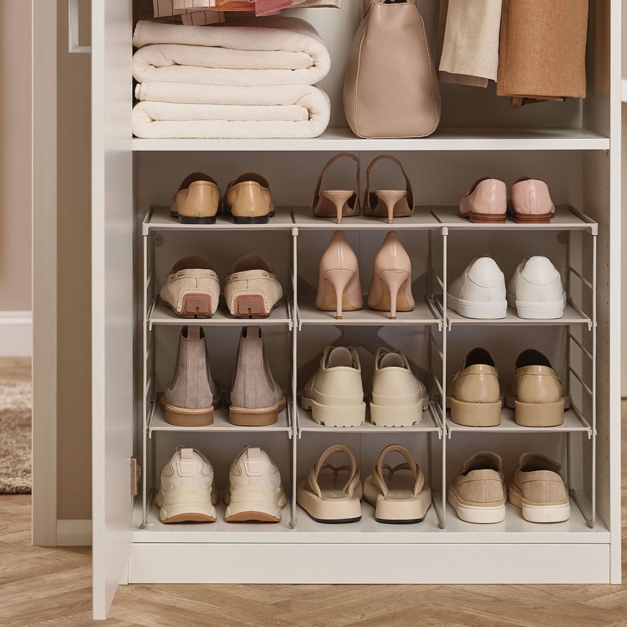 Level™ Plus Adjustable Shoe Rack