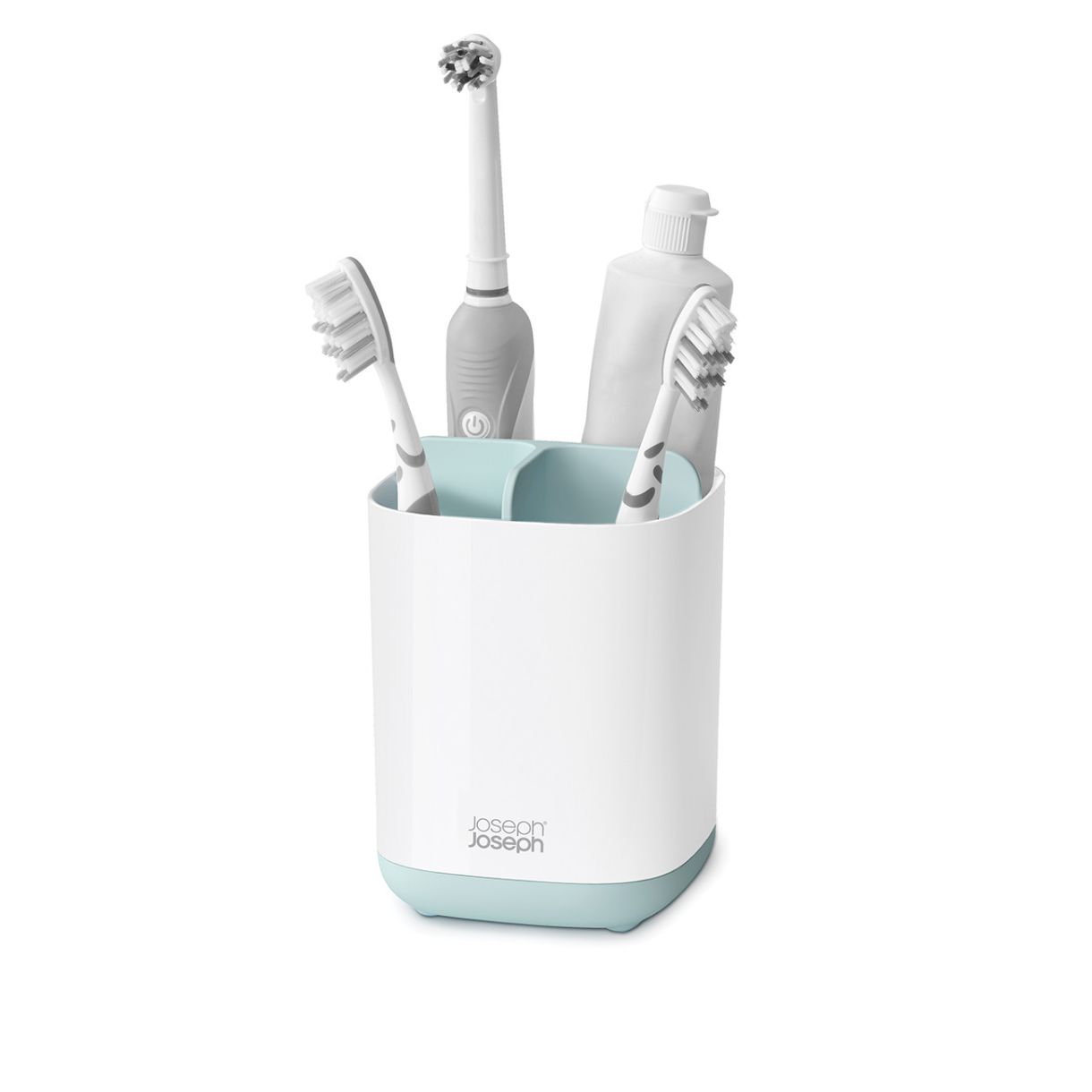 EasyStore™ 3-Section Toothbrush Holder Color Blue