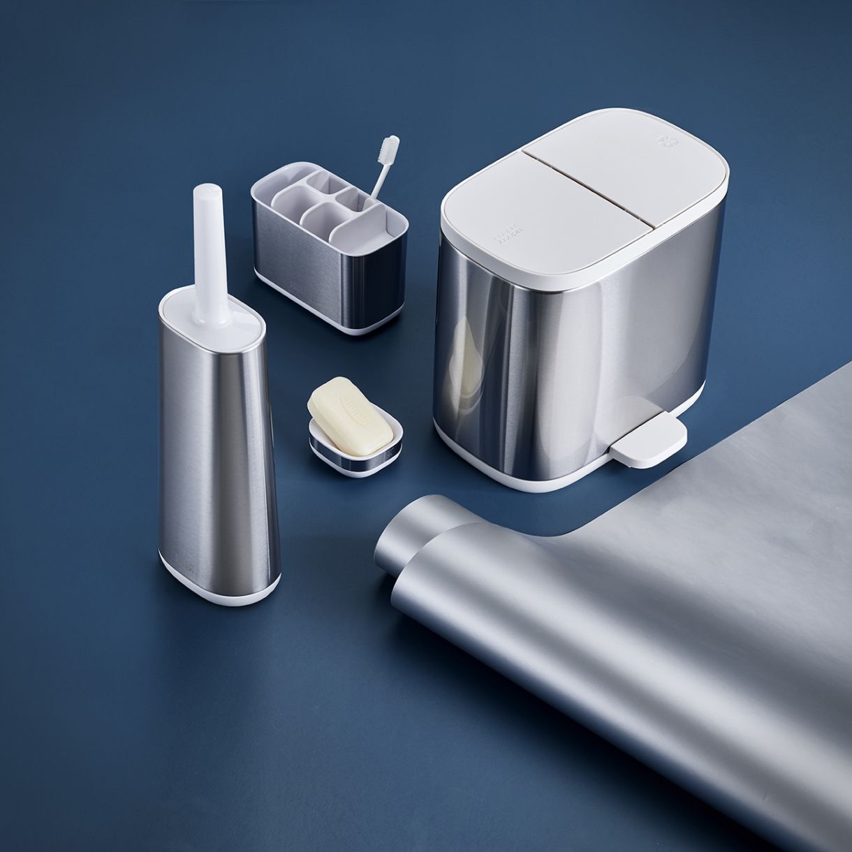 Βούρτσα τουαλέτας Flex™ σε χρώμα χάλυβα