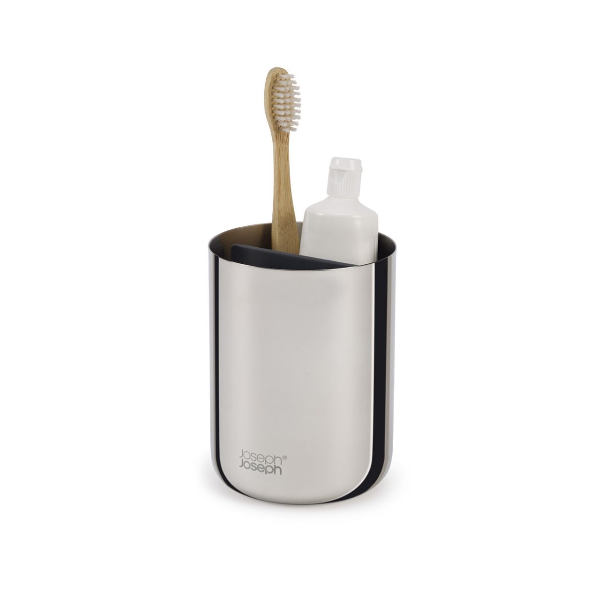 Поставка за четки за зъби EasyStore™ Luxe Цвят стомана
