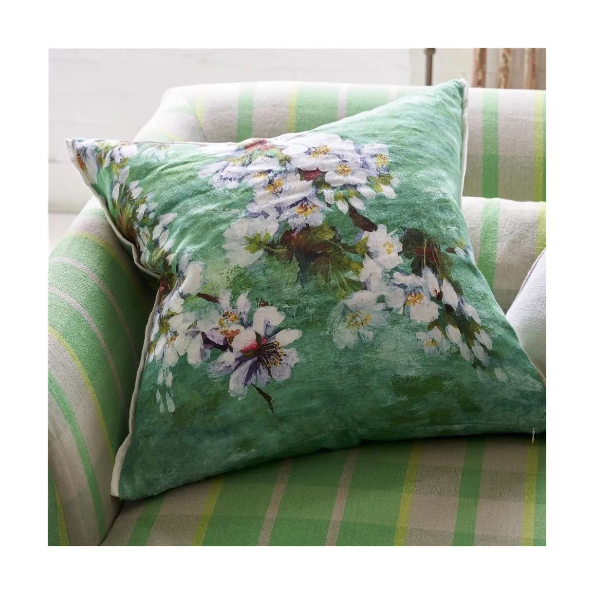 Fleur d'assam Pillow 55CM 55CM Color green