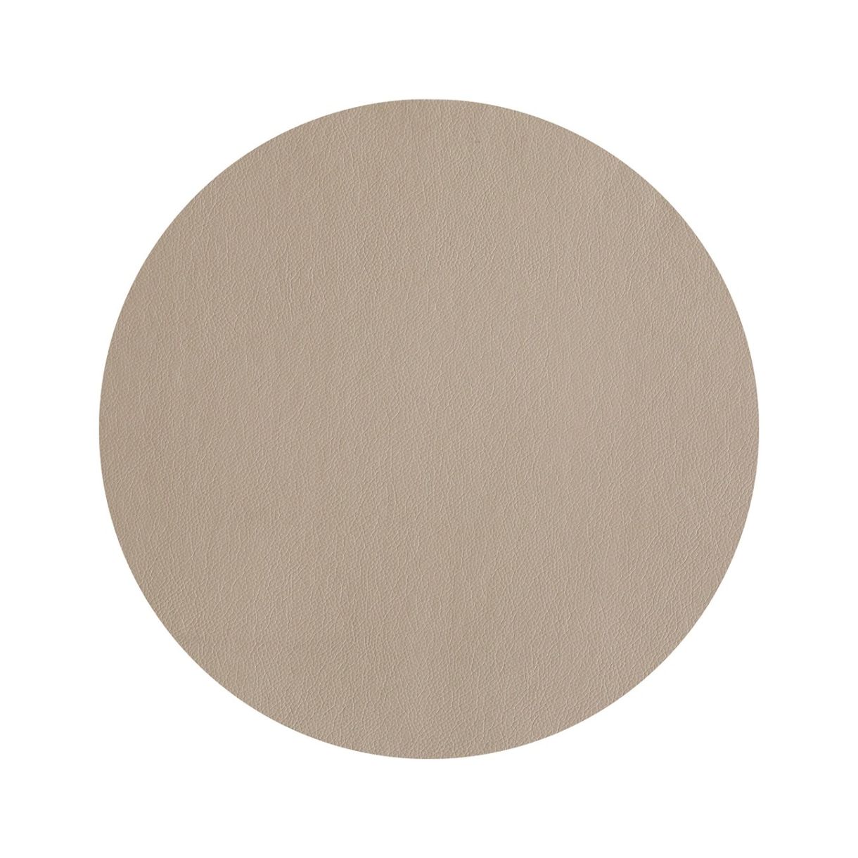 Кръгла подложка за сервиране еко кожа Цвят бежово