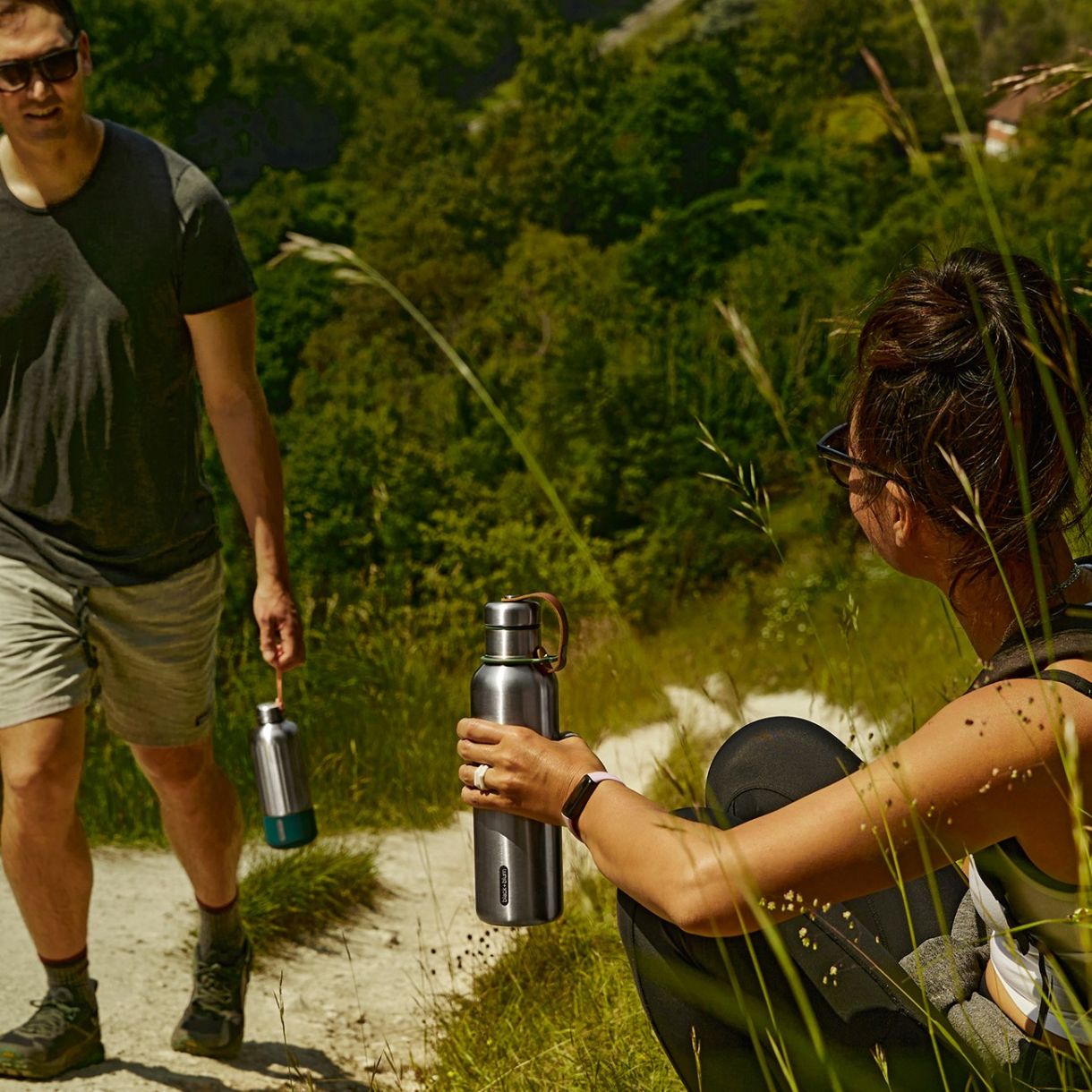 Χαλύβδινο μπουκάλι 0,750l Χρώμα ελιάς