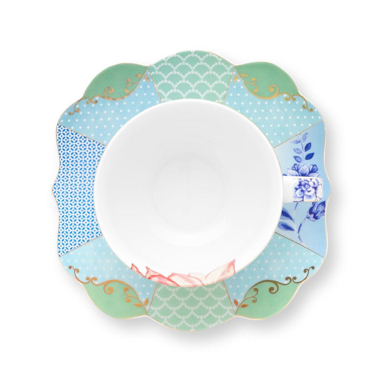 Cup with saucer Royal multi 0.225ml flowers