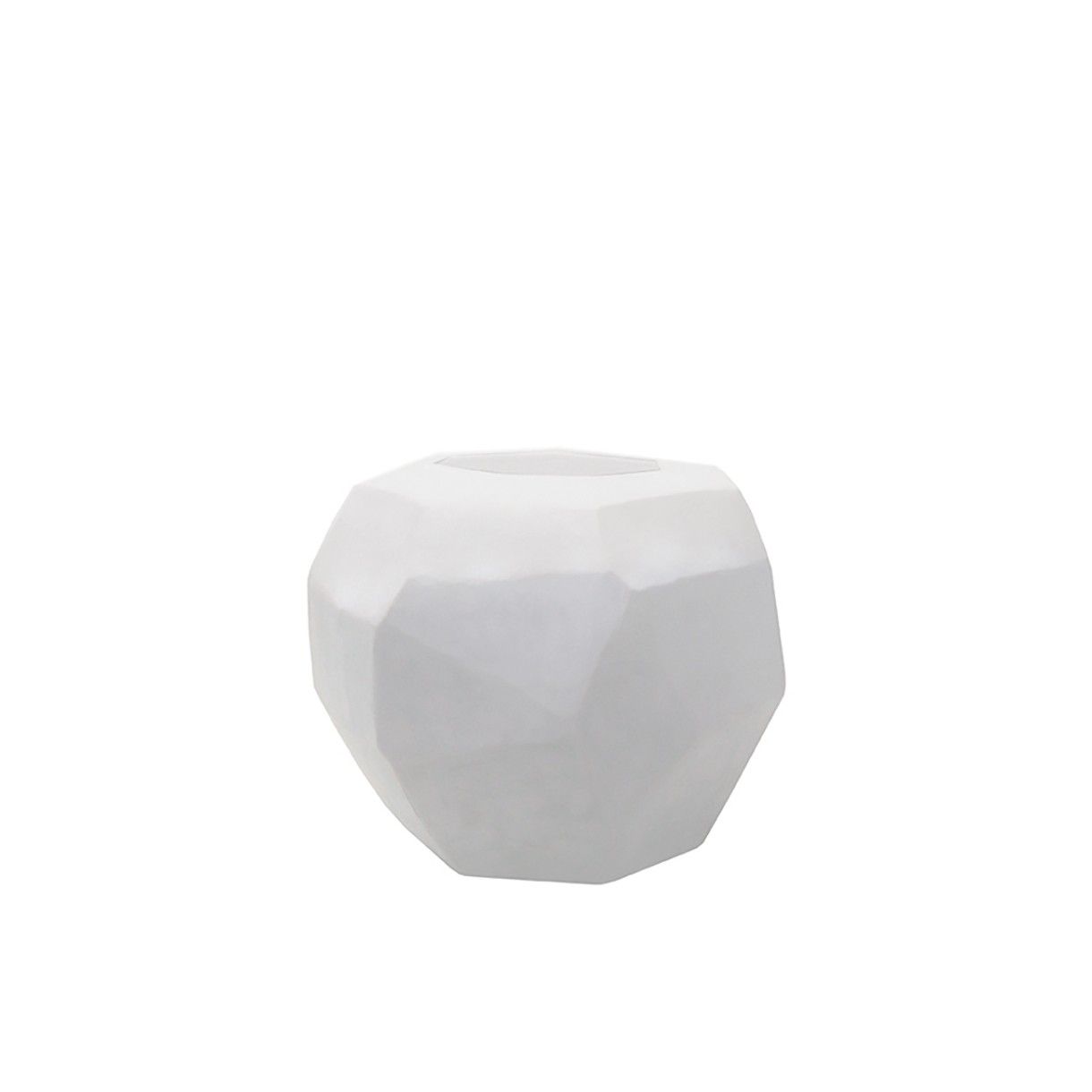 Ваза Cubistic round Цвят бяло