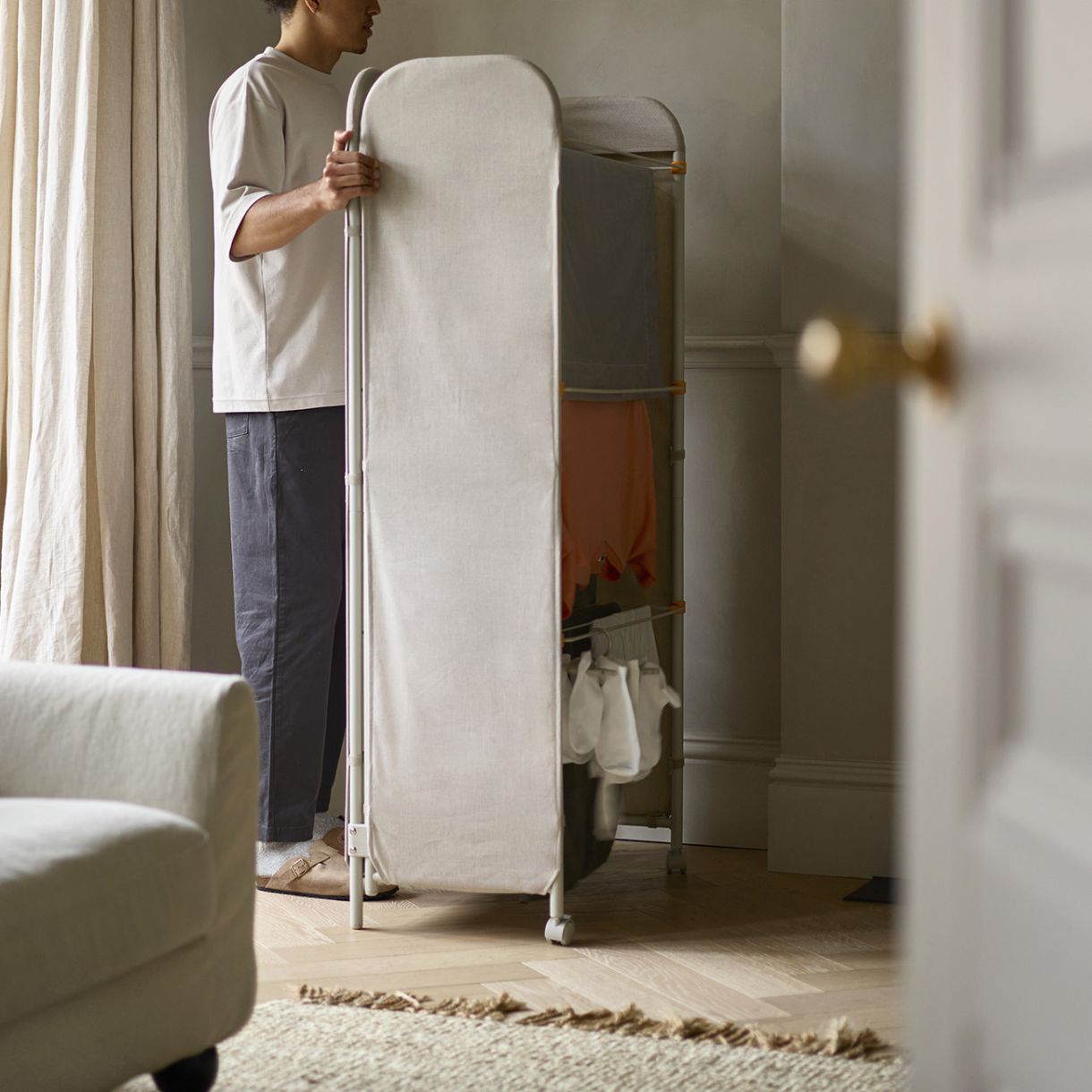 Clothes dryer with screen Eclipse™ Beige color