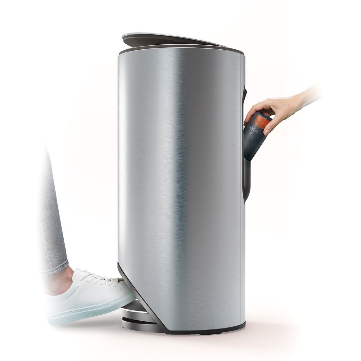 Кош за отпадъци Arc™ 30л Цвят стомана