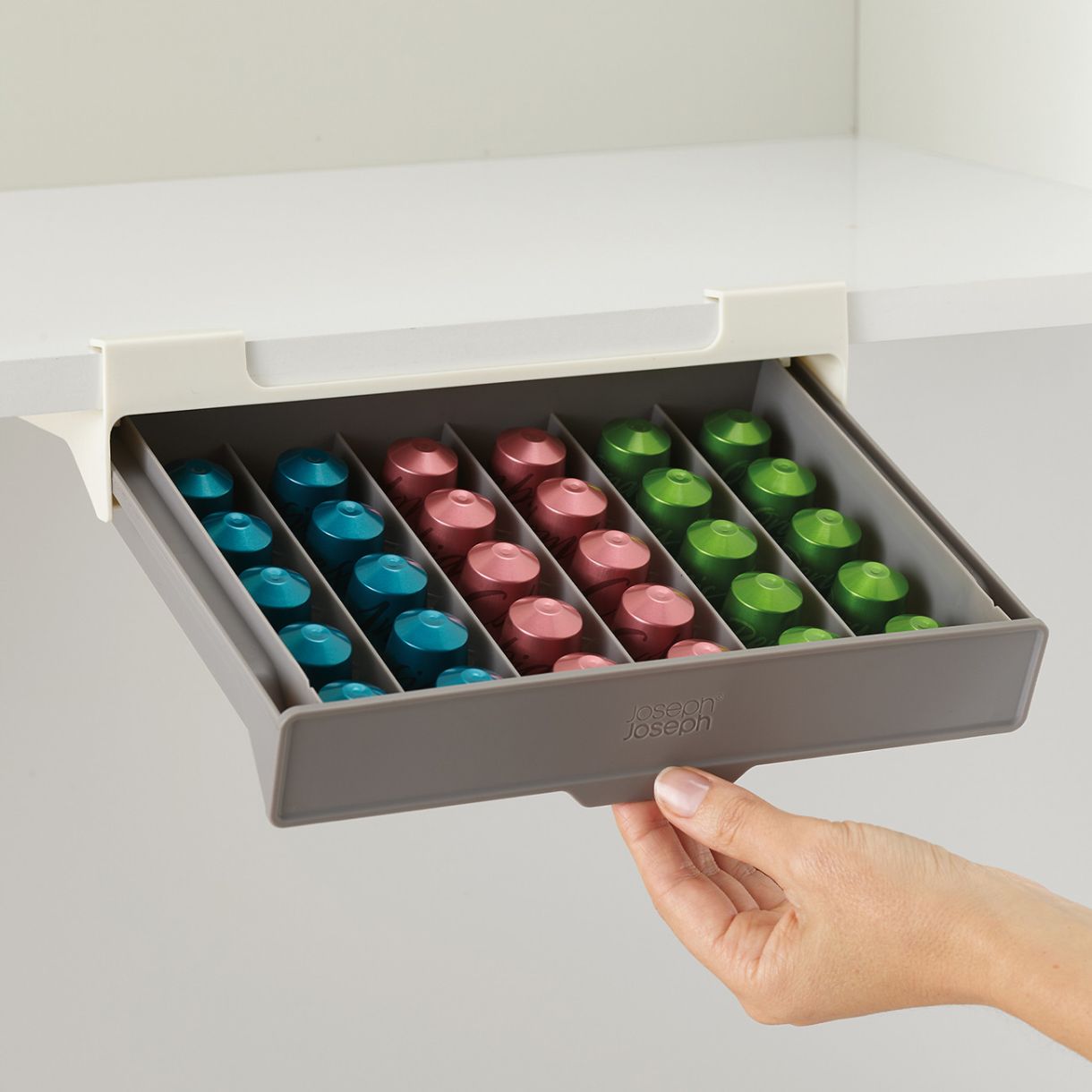 CupboardStore™ Capsule Coffee Drawer, Grey