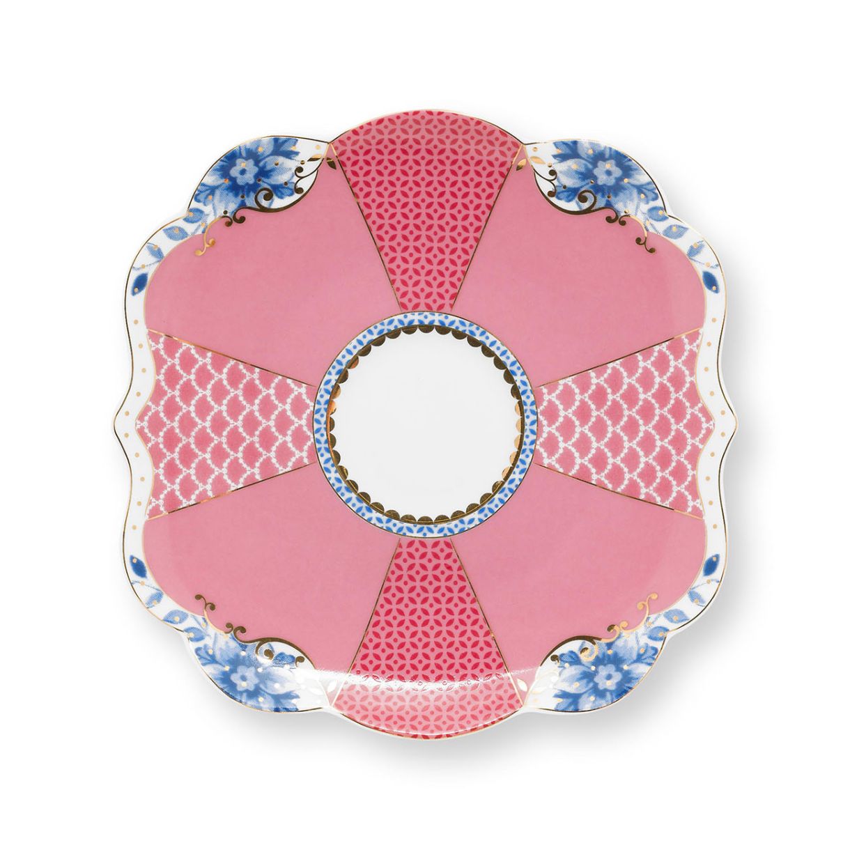 Cup with saucer Royal multi 0.125ml pink