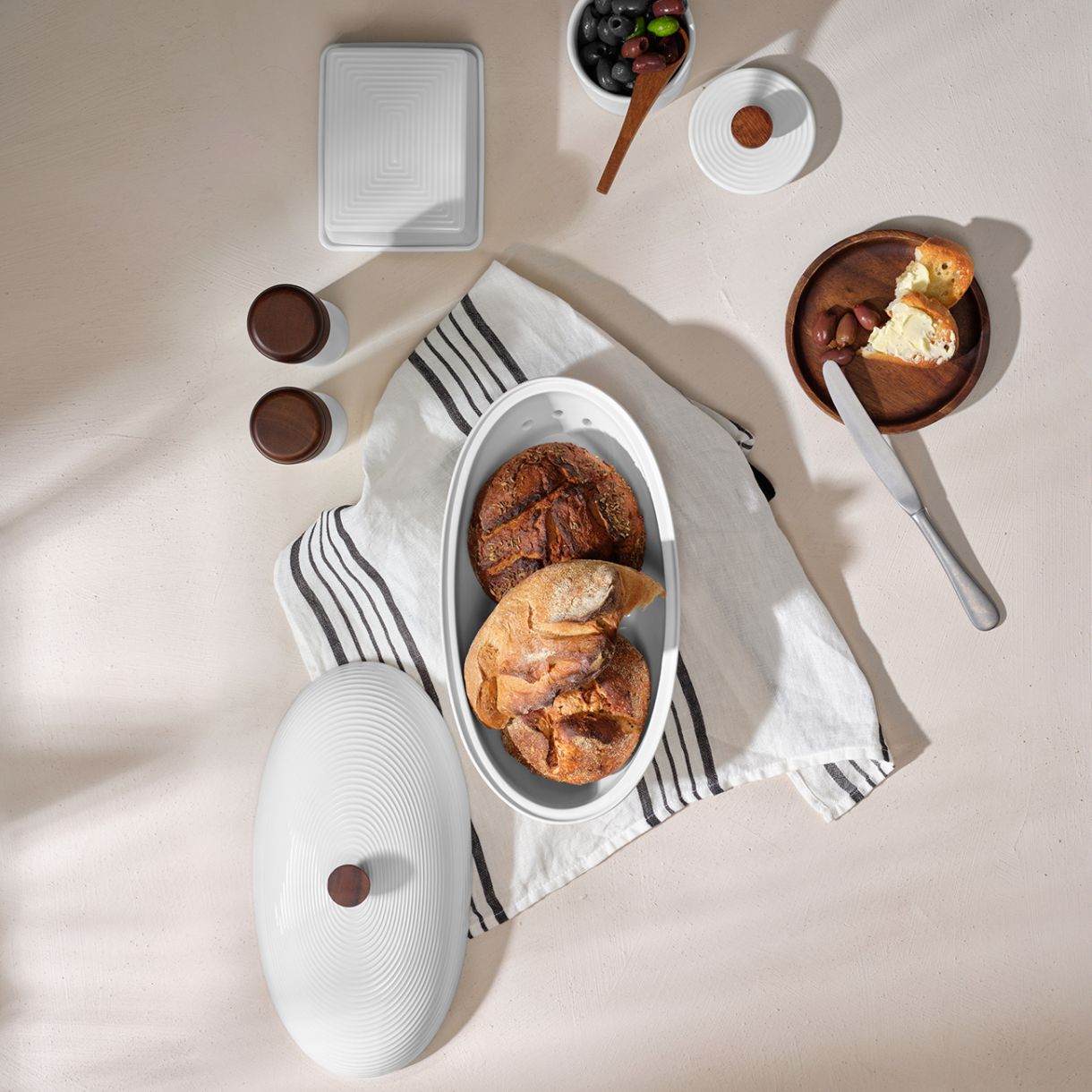 Βάζο Kitchen'art 13,5cm 17cm Χρώμα λευκό