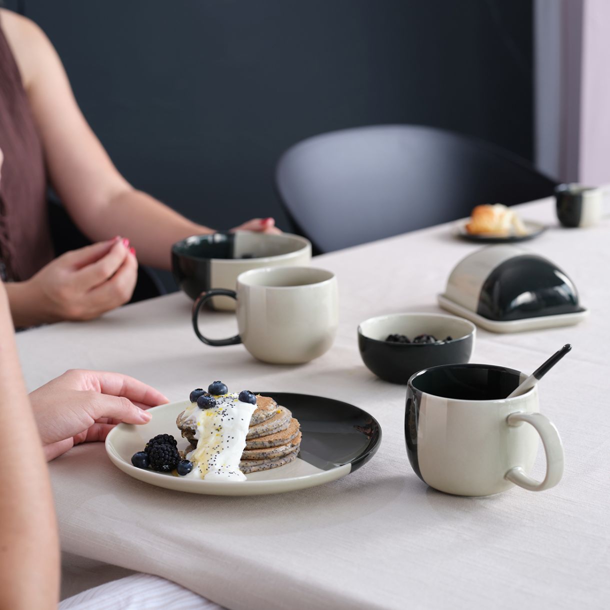 Кутия за масло Joy 15,5см 12,5см 7см Цвят сиво