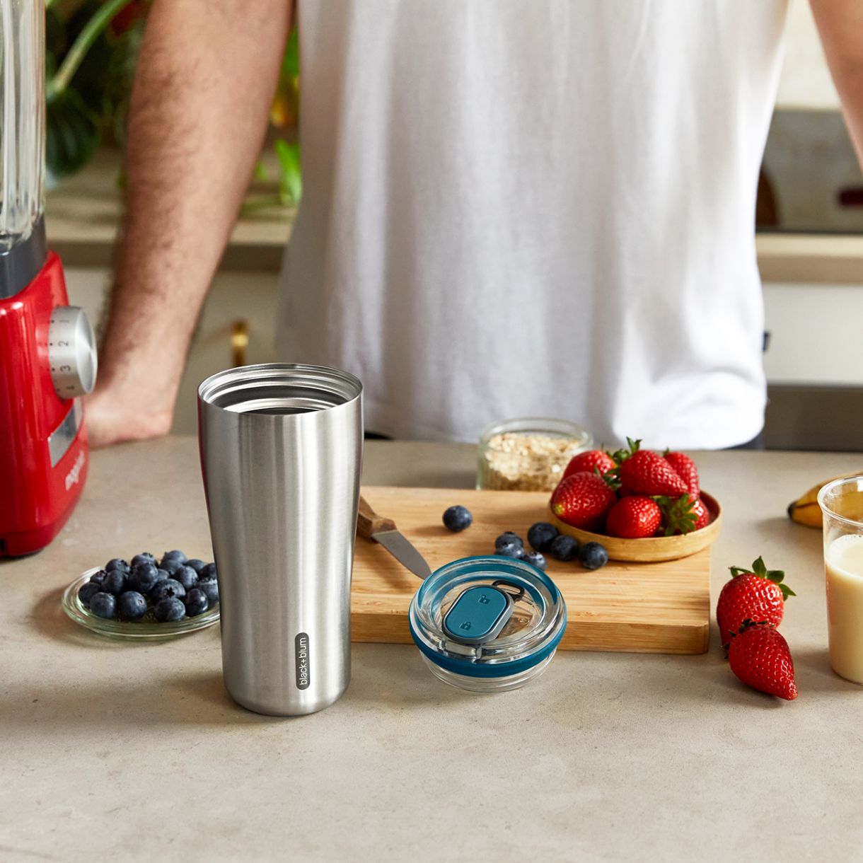 Термо чаша за път 0,600мл Цвят океан