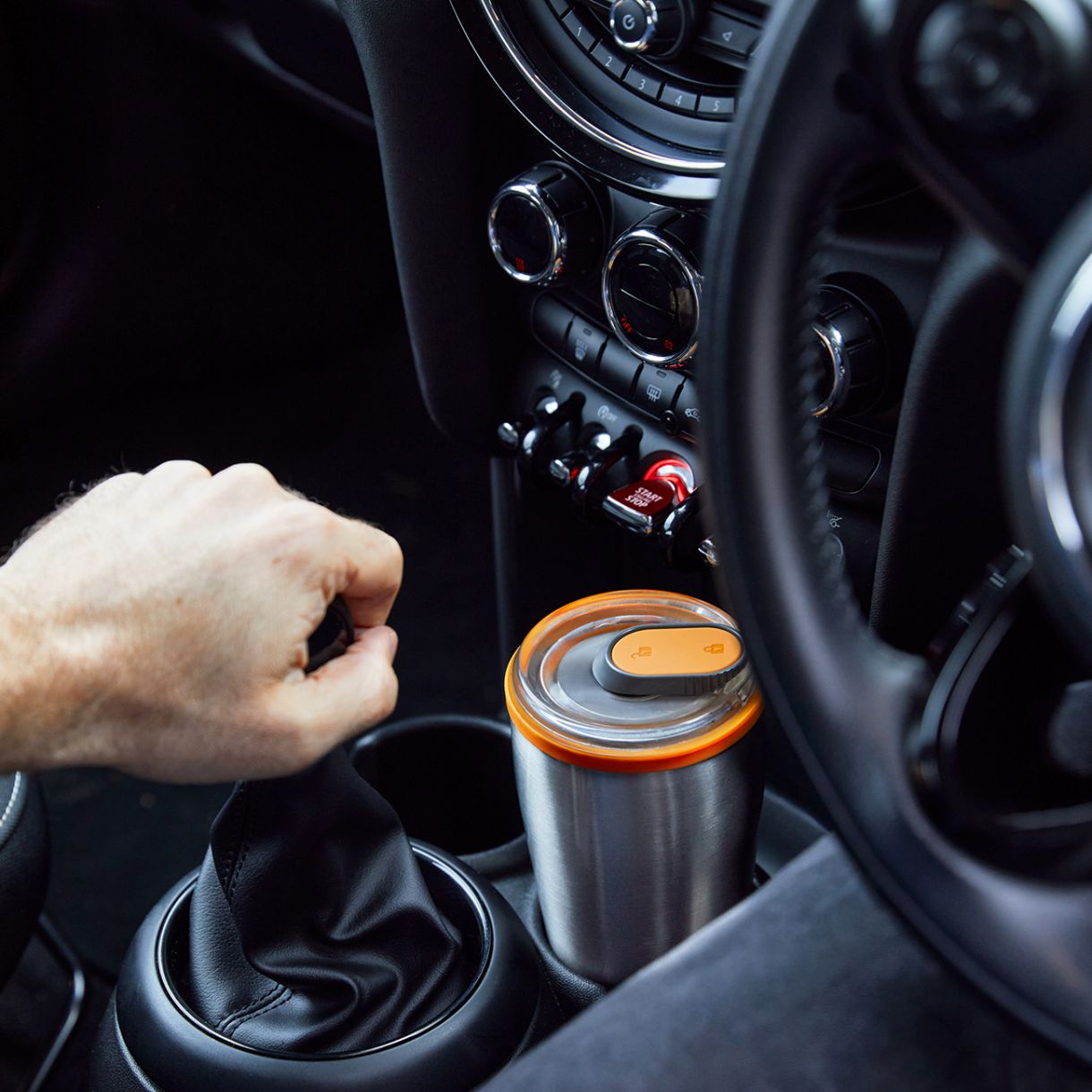 Θερμική κούπα ταξιδιού 0.600ml Χρώμα πορτοκαλί