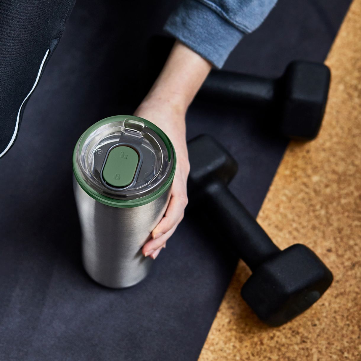 Термо чаша за път 0,600мл Цвят маслина