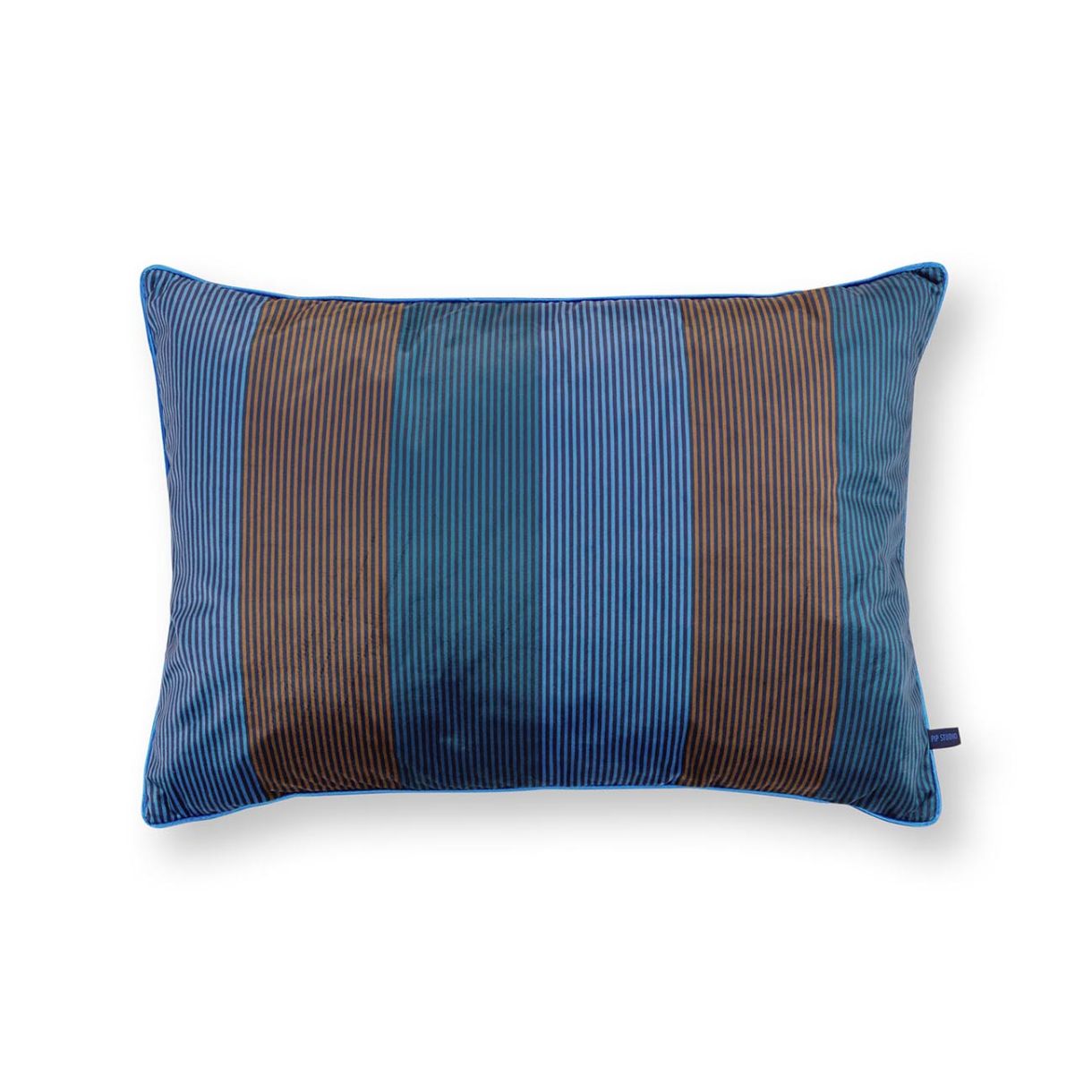 Μαξιλάρι με πολλαπλές ρίγες σε χρώμα μπλε