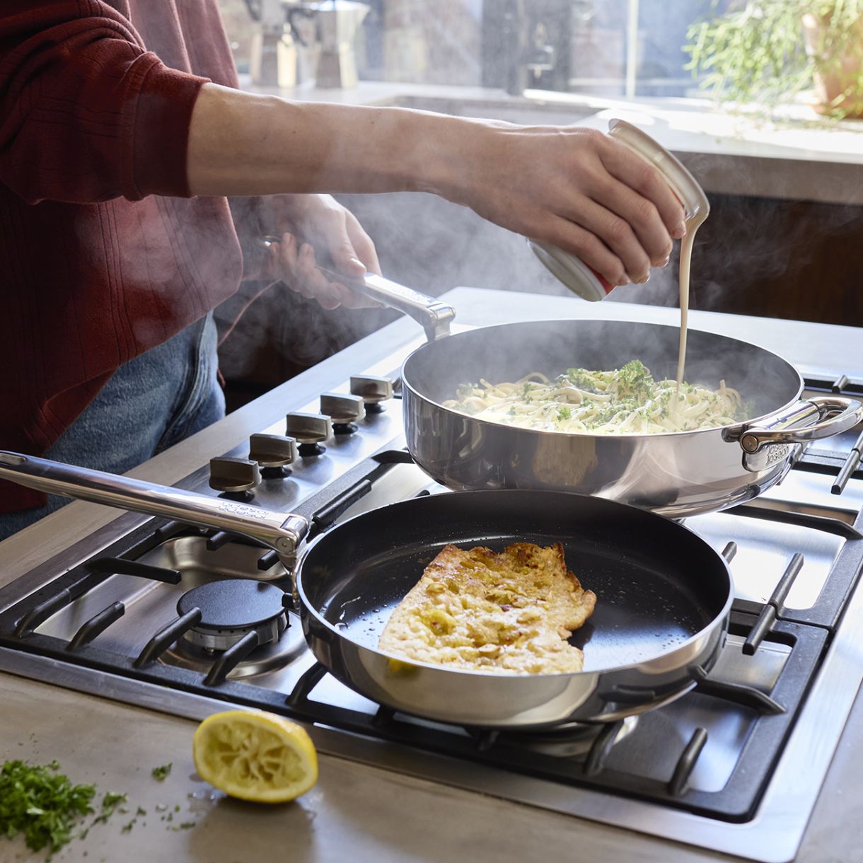 Ceramic coated frying pan Space 28cm steel