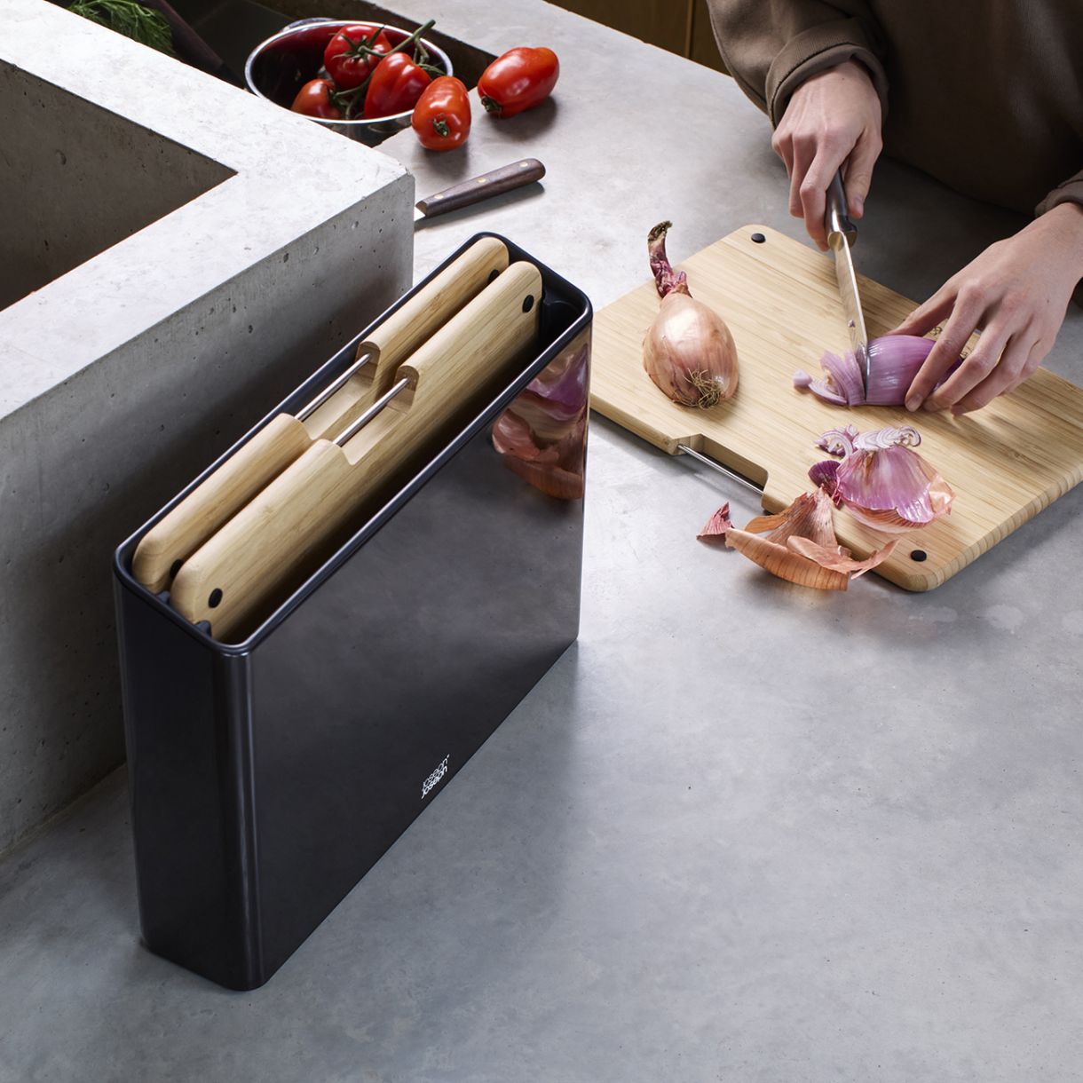 Folio™ Cutting Boards 3pcs Bamboo Color Black