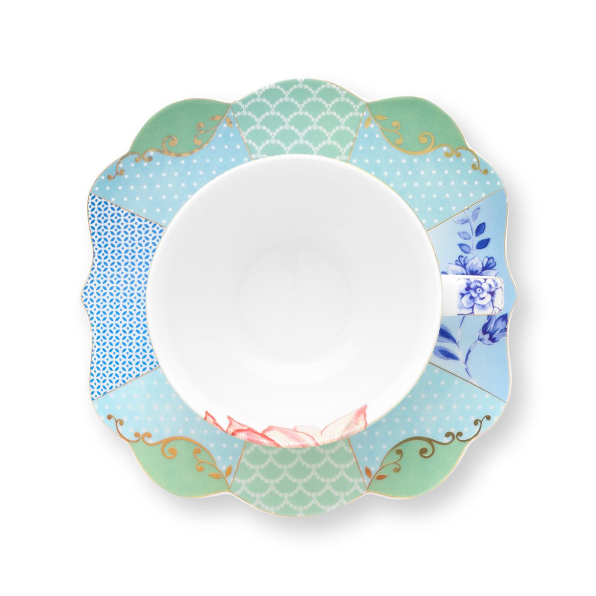 Чаши с чинии 2бр. Royal multi 0,225мл PIP Studio