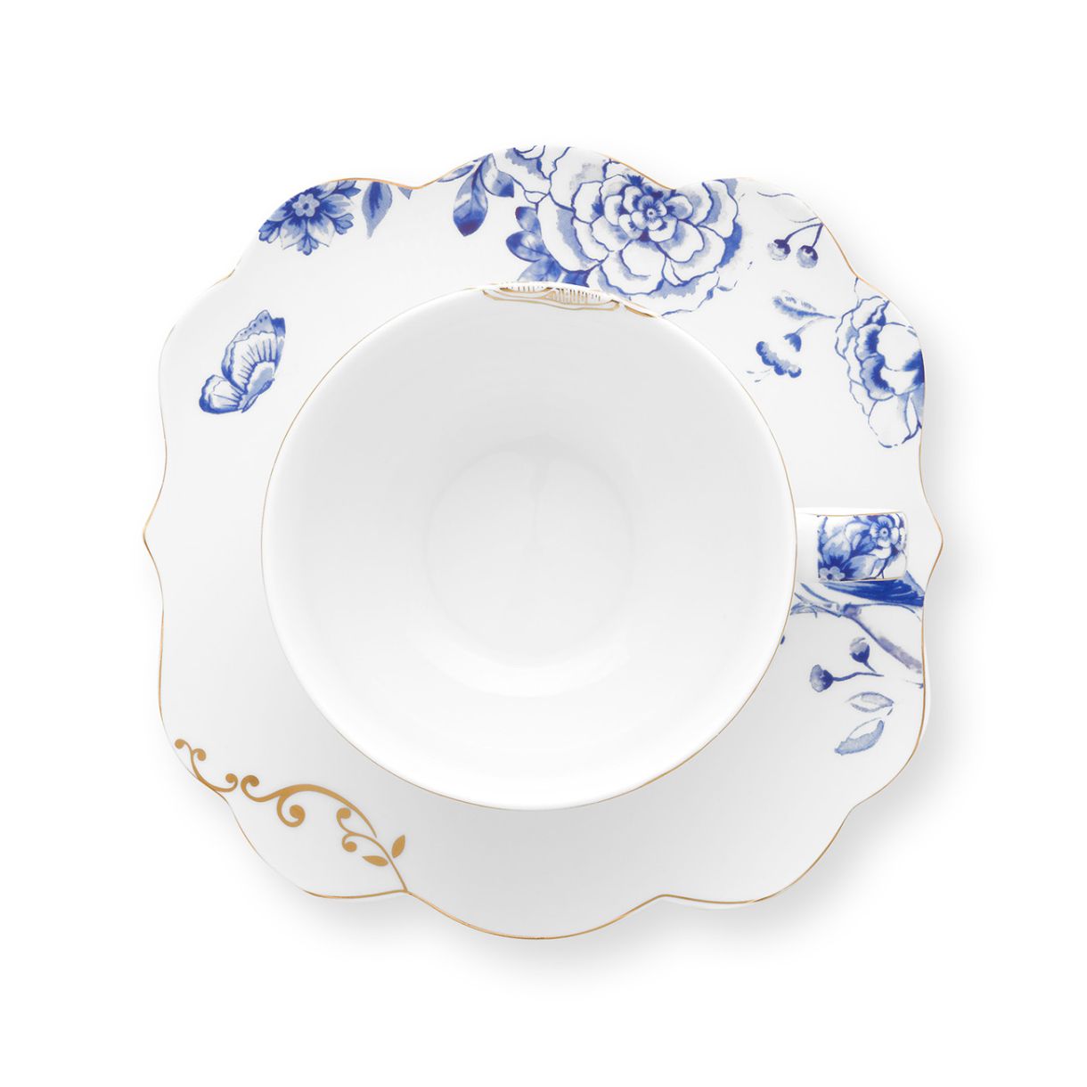 Чаши с чинии 2бр. Royal White 0,225мл Pip Studio