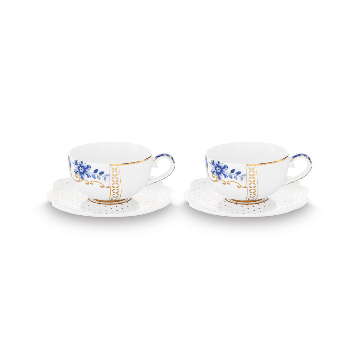 Чаши с чинии 2бр. Royal White 0,125мл Pip Studio