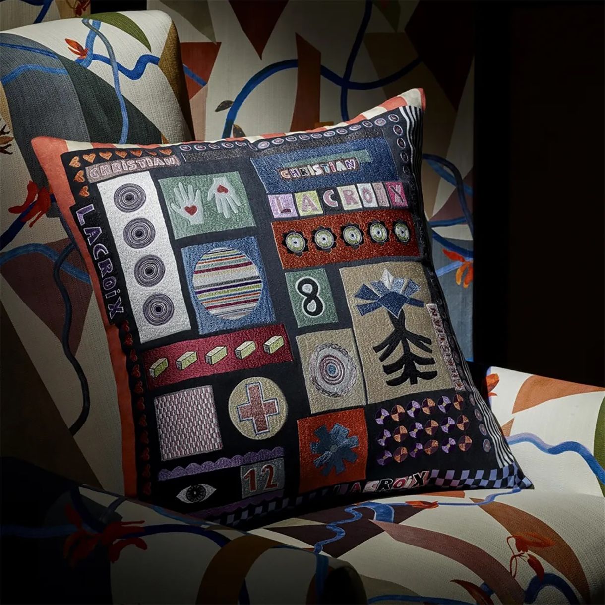 Cushion Bloc Note Mosaique Christian Lacroix Έγχρωμο πολύχρωμο
