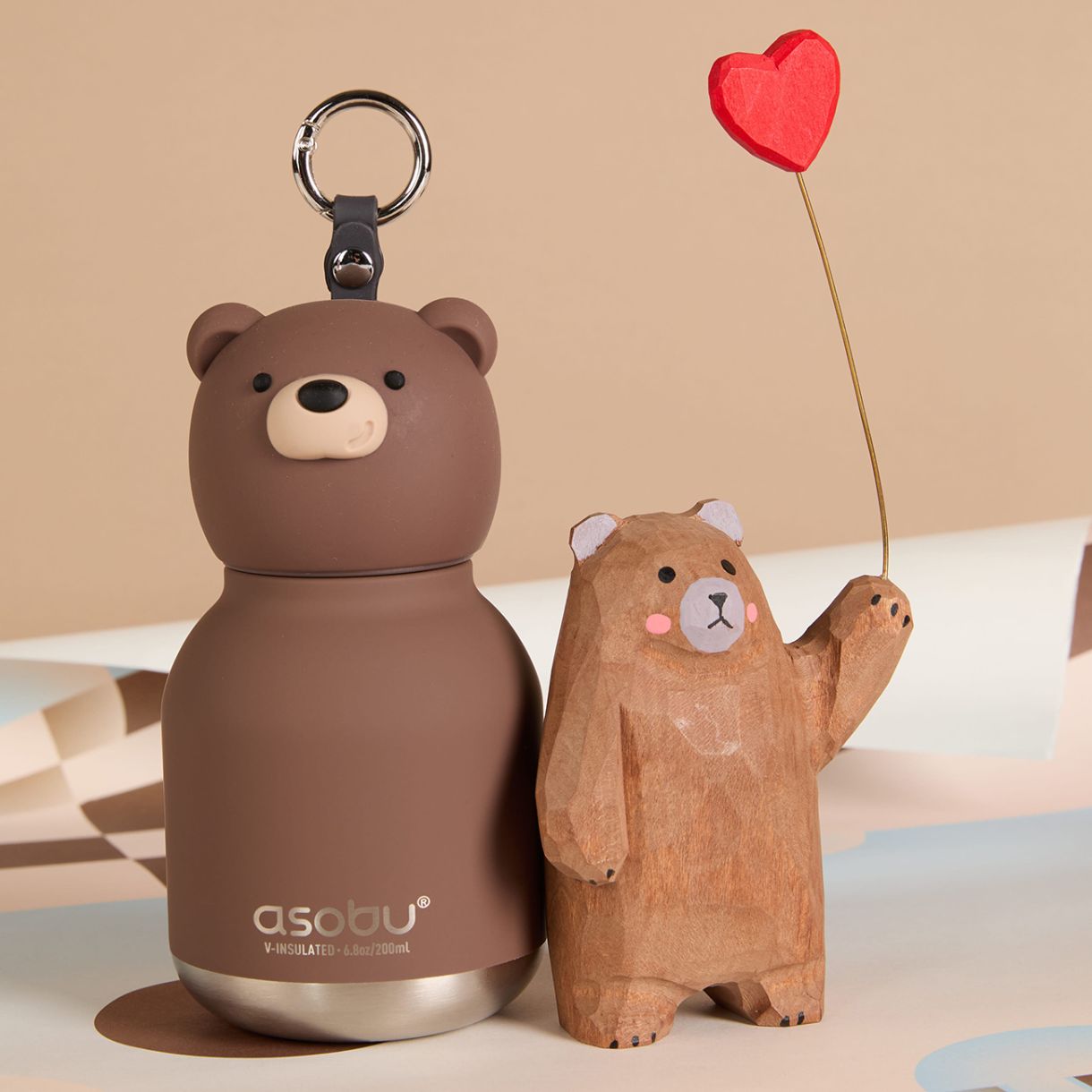 Thermos bottle mini Bestie by Asobu 0.200l Teddy bear motif