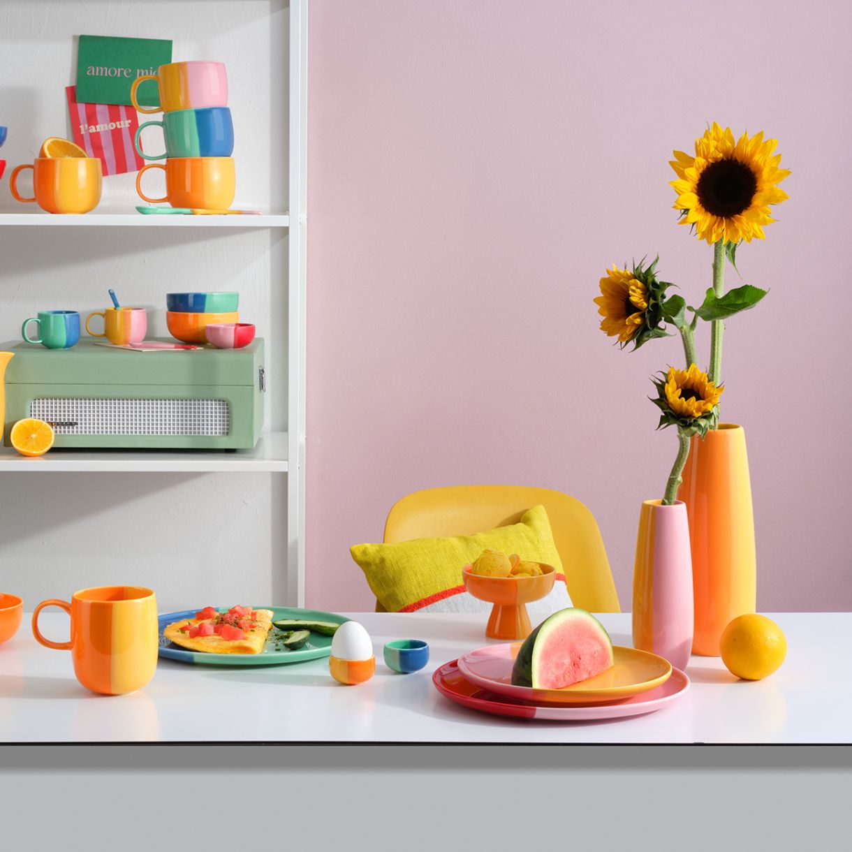 Ваза Ease Joy 25см Asa Selection Цвят оранжево