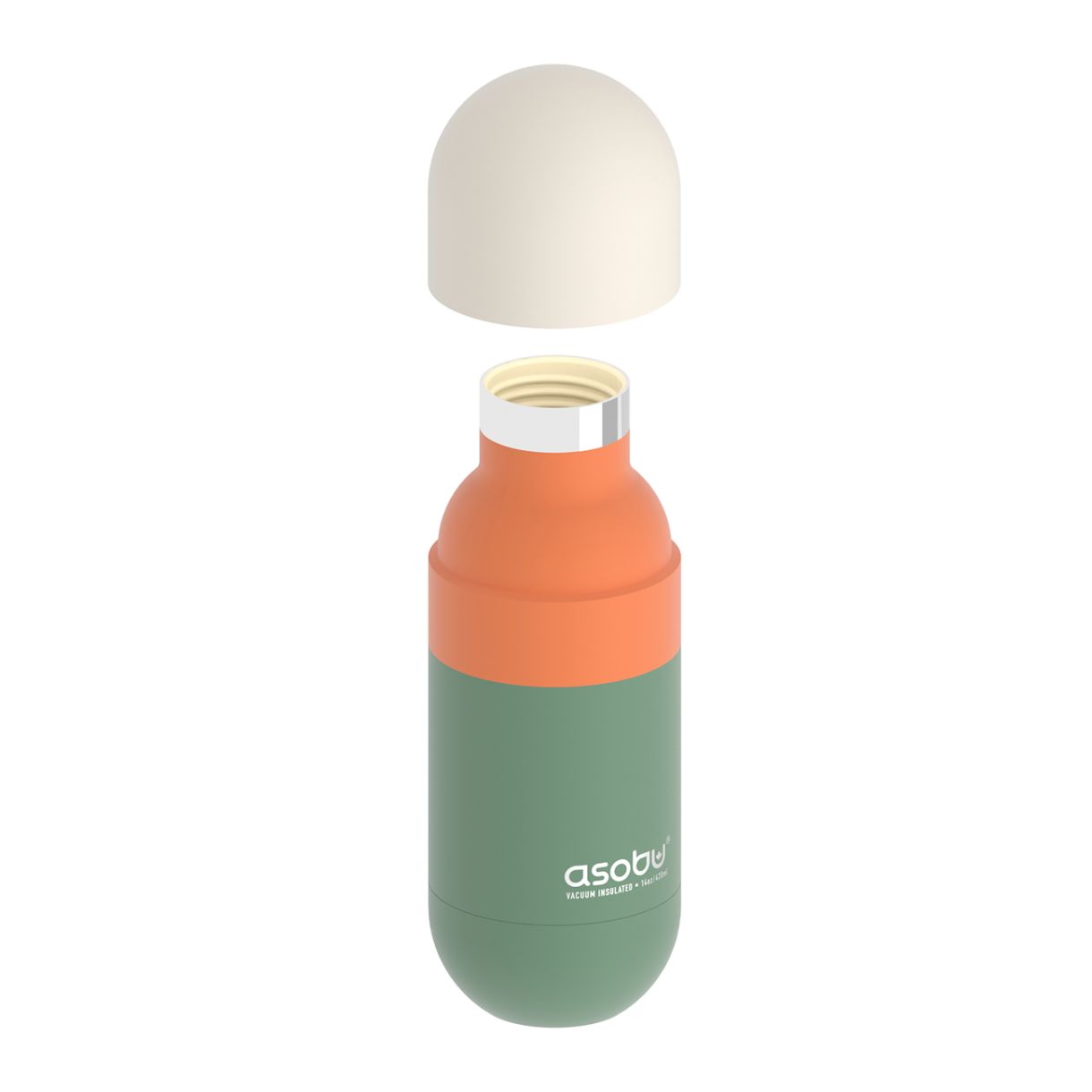 Steel bottle ORB 0.460ml Asobu Color green