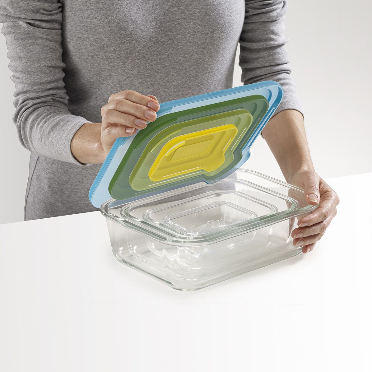 Glass boxes Nest™4pcs. Color multicolor